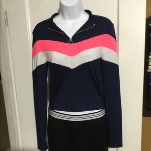 Rue21 Navy Long Sleeved Crop Top